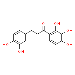 ChemSpider 2D Image | 3-(3,4-Dihydroxyphenyl)-1-(2,3,4-trihydroxyphenyl)-1-propanone | C15H14O6