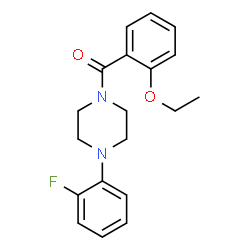 ChemSpider 2D Image | (2-Ethoxyphenyl)[4-(2-fluorophenyl)-1-piperazinyl]methanone | C19H21FN2O2