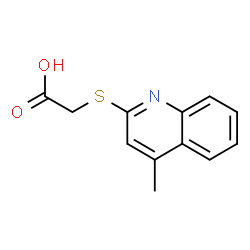 ChemSpider 2D Image | (4-Methyl-quinolin-2-ylsulfanyl)-acetic acid | C12H11NO2S
