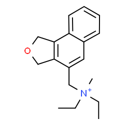 ChemSpider 2D Image | N-(1,3-Dihydronaphtho[1,2-c]furan-4-ylmethyl)-N-ethyl-N-methylethanaminium | C18H24NO