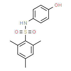 ChemSpider 2D Image | N-(4-Hydroxyphenyl)-2,4,6-trimethylbenzenesulfonamide | C15H17NO3S