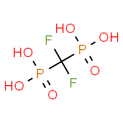 ChemSpider 2D Image | (Difluoromethylene)bis(phosphonic acid) | CH4F2O6P2