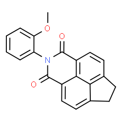 ChemSpider 2D Image | 2-(2-Methoxyphenyl)-6,7-dihydro-1H-indeno[6,7,1-def]isoquinoline-1,3(2H)-dione | C21H15NO3