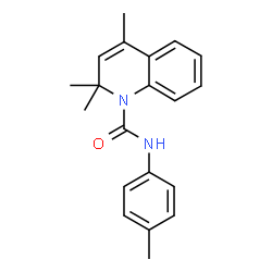 ChemSpider 2D Image | 2,2,4-trimethyl-N-(4-methylphenyl)quinoline-1-carboxamide | C20H22N2O