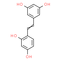 ChemSpider 2D Image | 4-[2-(3,5-Dihydroxyphenyl)vinyl]-1,3-benzenediol | C14H12O4