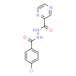 ChemSpider 2D Image | N'-(4-Chlorobenzoyl)-2-pyrazinecarbohydrazide | C12H9ClN4O2