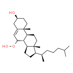 ChemSpider 2D Image | (3beta)-7-Hydroperoxycholest-5-en-3-ol | C27H46O3