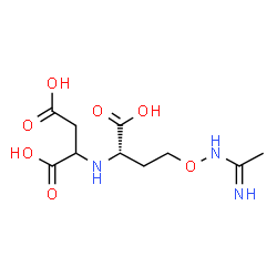 ChemSpider 2D Image | N-{(1S)-1-Carboxy-3-[(ethanimidoylamino)oxy]propyl}aspartic acid | C10H17N3O7