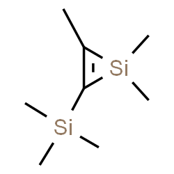 ChemSpider 2D Image | 1,1,2-Trimethyl-3-(trimethylsilyl)-1H-silirene | C8H18Si2