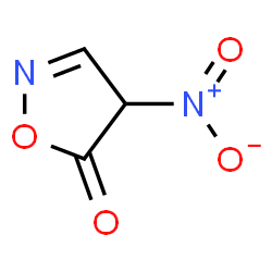 ChemSpider 2D Image | 4-Nitro-1,2-oxazol-5(4H)-one | C3H2N2O4