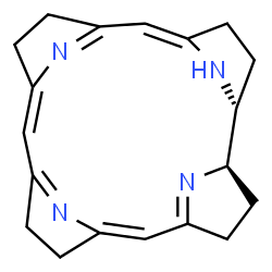 ChemSpider 2D Image | (1R,4Z,9Z,14Z,19R)-2,3,7,8,12,13,17,18,19,21-decahydro-1H-corrin | C19H22N4