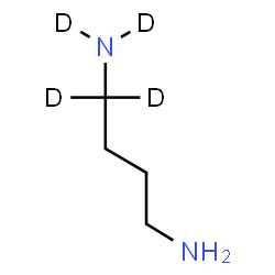 ChemSpider 2D Image | 1,4-(1,1-~2~H_2_)Butane(N~1~,N~1~-~2~H_2_)diamine | C4H8D4N2