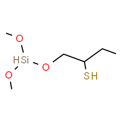 ChemSpider 2D Image | 1-[(Dimethoxysilyl)oxy]-2-butanethiol | C6H16O3SSi