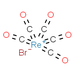 ChemSpider 2D Image | Pentakis(oxomethylene)rhenium(1+) bromide | C5BrO5Re
