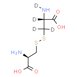 ChemSpider 2D Image | L-(N~2~,2,3,3-~2~H_4_)Cystine | C6H8D4N2O4S2
