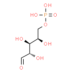 ChemSpider 2D Image | 5-O-Phosphono-D-lyxose | C5H11O8P