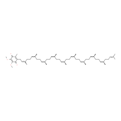 ChemSpider 2D Image | 2-[(2Z,6Z,10Z,14Z,18Z,22Z,26Z,30Z,34Z)-3,7,11,15,19,23,27,31,35,39-Decamethyl-2,6,10,14,18,22,26,30,34,38-tetracontadecaen-1-yl]-5,6-dimethoxy-3-methyl-1,4-benzoquinone | C59H90O4
