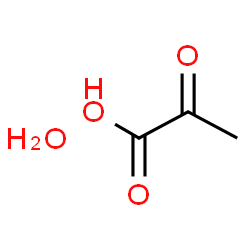 ChemSpider 2D Image | 2-Oxopropanoic acid hydrate (1:1) | C3H6O4