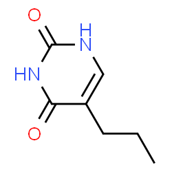 ChemSpider 2D Image | 5-N-Propyluracil | C7H10N2O2