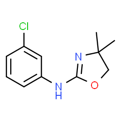 ChemSpider 2D Image | N-(3-Chlorophenyl)-4,4-dimethyl-4,5-dihydro-1,3-oxazol-2-amine | C11H13ClN2O