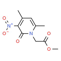 ChemSpider 2D Image | Methyl 4,6-dimethyl-3-nitro-2-oxo-1(2H)-pyridineacetate | C10H12N2O5