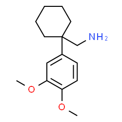 ChemSpider 2D Image | 1-[1-(3,4-Dimethoxyphenyl)cyclohexyl]methanamine | C15H23NO2