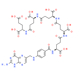 ChemSpider 2D Image | Pentaglutamyl folate | C39H47N11O18