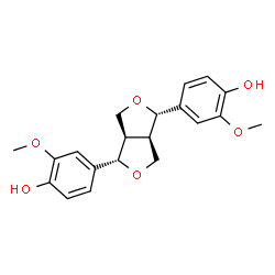 ChemSpider 2D Image | (+)-Pinoresinol | C20H22O6