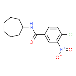 ChemSpider 2D Image | 4-Chloro-N-cycloheptyl-3-nitrobenzamide | C14H17ClN2O3
