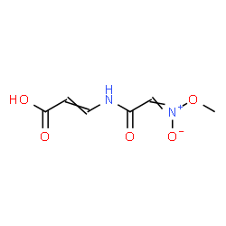 ChemSpider 2D Image | 3-({[Methoxy(oxido)-lambda~5~-azanylidene]acetyl}amino)acrylic acid | C6H8N2O5