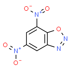 ChemSpider 2D Image | 5,7-Dinitro-1,2,3-benzoxadiazole | C6H2N4O5