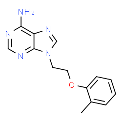 ChemSpider 2D Image | 9-[2-(2-Methylphenoxy)ethyl]-9H-purin-6-amine | C14H15N5O