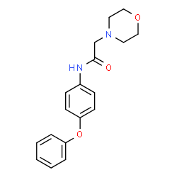 ChemSpider 2D Image | 2-(4-Morpholinyl)-N-(4-phenoxyphenyl)acetamide | C18H20N2O3