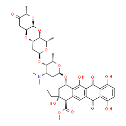 ChemSpider 2D Image | Cinerubin B | C42H51NO16