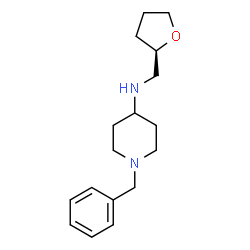 ChemSpider 2D Image | 1-Benzyl-N-[(2R)-tetrahydro-2-furanylmethyl]-4-piperidinamine | C17H26N2O