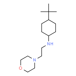 ChemSpider 2D Image | 4-(2-Methyl-2-propanyl)-N-[2-(4-morpholinyl)ethyl]cyclohexanamine | C16H32N2O