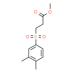 ChemSpider 2D Image | Methyl 3-[(3,4-dimethylphenyl)sulfonyl]propanoate | C12H16O4S