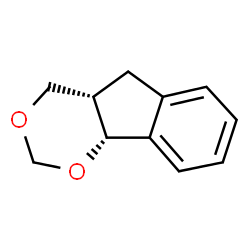 ChemSpider 2D Image | (4aS,9bR)-4,4a,5,9b-Tetrahydroindeno[1,2-d][1,3]dioxine | C11H12O2