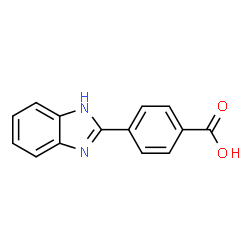 ChemSpider 2D Image | 4-(1H-Benzimidazol-2-yl)benzoic acid | C14H10N2O2