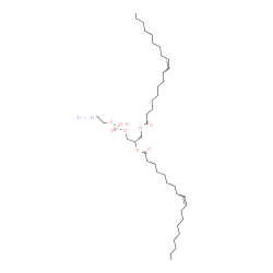 ChemSpider 2D Image | (2S)-3-{[(2-Aminoethoxy)(hydroxy)phosphoryl]oxy}-2-[(9Z)-9-octadecenoyloxy]propyl (9Z)-9-octadecenoate | C41H78NO8P