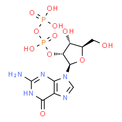 ChemSpider 2D Image | Guanosine 2'-(trihydrogen diphosphate) | C10H15N5O11P2