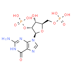 ChemSpider 2D Image | Guanosine 2',5'-bis(dihydrogen phosphate) | C10H15N5O11P2