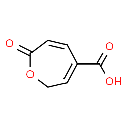 ChemSpider 2D Image | 7-Oxo-2,7-dihydro-4-oxepinecarboxylic acid | C7H6O4