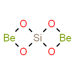 ChemSpider 2D Image | [mu-Orthosilicato(4-)-1kappa~2~O',O'':2kappa~2~O,O''']diberyllium | Be2O4Si