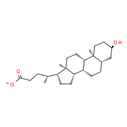 ChemSpider 2D Image | Methyl (3alpha,5alpha,8alpha)-3-hydroxycholan-24-oate | C25H42O3