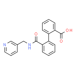 ChemSpider 2D Image | 2'-[(3-Pyridinylmethyl)carbamoyl]-2-biphenylcarboxylic acid | C20H16N2O3