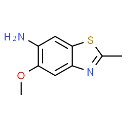 ChemSpider 2D Image | 5-Methoxy-2-methylbenzo[d]thiazol-6-amine | C9H10N2OS