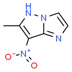ChemSpider 2D Image | 6-Methyl-7-nitro-5H-imidazo[1,2-b]pyrazole | C6H6N4O2