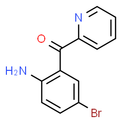 ChemSpider 2D Image | 2-(2-Amino-5-bromobenzoyl)pyridine | C12H9BrN2O