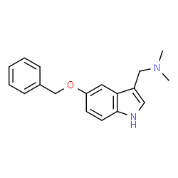 ChemSpider 2D Image | 5-Benzyloxygramine | C18H20N2O